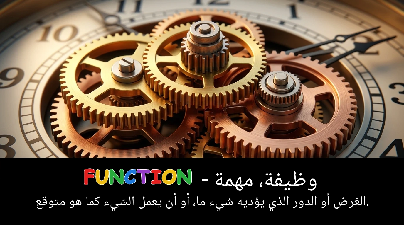 Arabic Illustration for function